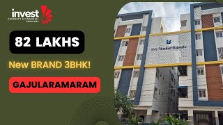 82 LAKHS 1545SFT BRAND NEW 3BHK FLAT FOR SALE IN HYDERABAD [upl. by Ariad]