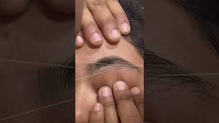 Eyebrow threading tutorial ❤️❤️ [upl. by Annazus]