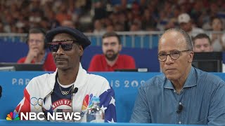 Snoop Dogg and Lester Holt oneonone at Paris Olympics [upl. by Estele179]