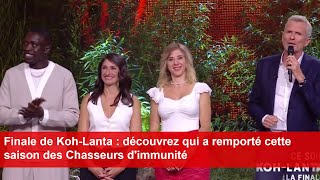 Finale de KohLanta  découvrez qui a remporté cette saison des Chasseurs dimmunité [upl. by Yesrej]