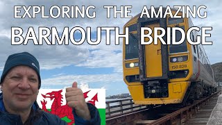 A Trip Across the Beautiful Scenic Barmouth Bridge Wales [upl. by Sirtimed]