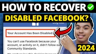 NEW HOW TO RECOVER DISABLED FACEBOOK ACCOUNT 2024 l RECOVER DISABLED FACEBOOK WITHOUT ID 2024 [upl. by Neelahs317]