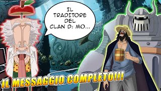 IL TRADITORE DELLA D  Messaggio COMPLETO di Vegapunk Analizzato  One Piece [upl. by Weinberg]