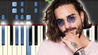 Amigos con Derechos  Maluma  Reik  Piano Tutorial  Synthesia [upl. by Bradly]