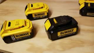 DeWalt 20v Max Lithium Ion Battery Weight Comparision [upl. by Otrebmal]