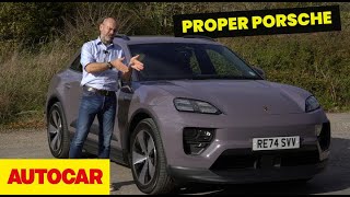 New Porsche Macan Electric review  sporty familysized SUV tested Autocar [upl. by Pesek]