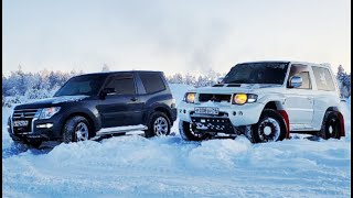 TEST PAJERO EVOLUTION vs PAJERO 4 в 33 с [upl. by Jeremy999]