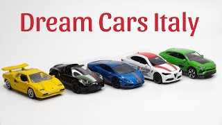 Majorette Dream Cars Italy Giftpack Unboxing🔥Lamborghini and Alfa Romeo  Majorette Premium 5 pack [upl. by Ivz]