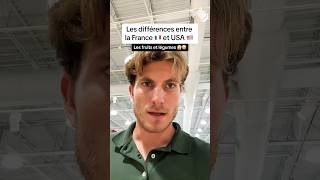 Les différences entre France 🇫🇷 et USA 🇺🇸  Fruits et Légumes 🍒🍑🍌🍊🫘🫛🥜 usa france reels [upl. by Iel848]