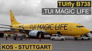 TUIfly B737800 quotTUI MAGIC LIFEquot✈️ TakeOff Kos KGS amp Landing STR [upl. by Scrivenor823]