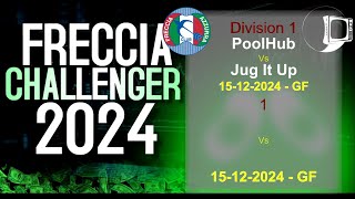 Freccia Challenger  2024  Div 1 Grand Final  PoolHub v Jug It Up [upl. by Kcirre249]