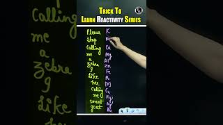 Trick To Learn Reactivity Series With Abbreviation Shorts ChemistryTricks ChemistryShorts [upl. by Nryhtak]