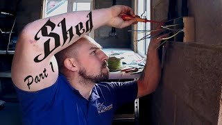 Another SHED REWIRE  Quinetic WIRELESS SWITCHING switching  Part 1 [upl. by Attej820]