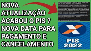 PIS NOVA ATUALIZAÇÃO  PESSOAS PODEM FICA SEM O PIS APÓS ATUALIZAÇÃO DE PROCESSAMENTO [upl. by Aisha]