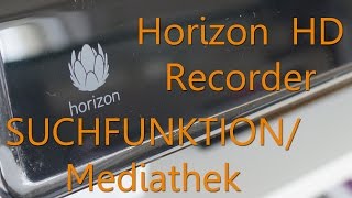 Review Horizon HD Recorder von Unitymedia  Samsung  Suchfunktion amp Mediathek [upl. by Shirberg]