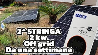 FOTOVOLTAICO amp DOMOTICA 4K 2 STRINGA  2 KW SU IMPIANTO A 24V  OFF GRID DA UNA SETTIMANA [upl. by Diann]