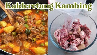 Kalderetang Kambing  Goat Caldereta [upl. by Ahsetra]