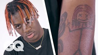 Lil Yachty Breaks Down His Tattoos  Tattoo Tour  GQ [upl. by Eniotna]