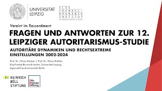 Vereint im Ressentiment – Fragen und Antworten zur 12 Leipziger Autoritarismus Studie [upl. by Berkeley]