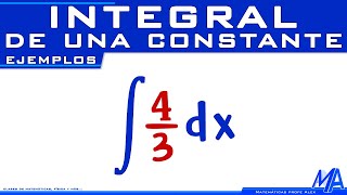 Integral de una constante [upl. by Newby]