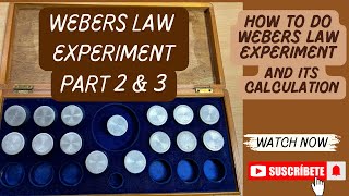 Webers Law experiment and calculations  MA Psychology  DAVV university [upl. by Claribel]