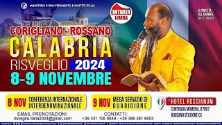 INTERNATIONAL CONFERENCE OF PASTORS IN CORIGLIANO ROSSANO ITALY  8TH NOVEMBER 2024 [upl. by Yhtak]