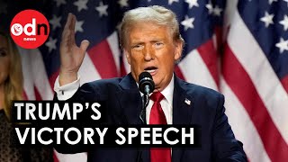 FULL SPEECH Donald Trump Wins 2024 US Presidential Election [upl. by Mehcanem]