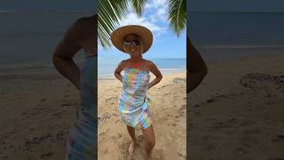 Here’s how to make a sarong dress using coconut buckle Makes a cute beach  pool cover up [upl. by Shawna82]