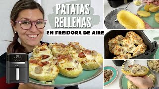 PATATAS RELLENAS en FREIDORA DE AIRE Receta  Descuento Easy Fry and Grill MOULINEX [upl. by Anne-Marie]