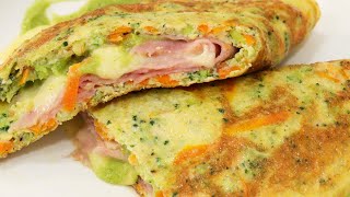 OMELET DE BRÓCOLI Y ZANAHORIA [upl. by Darton]