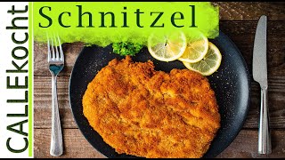 Original Wiener Schnitzel richtig panieren und braten  Unser Rezept [upl. by Idnar]