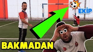 BAKMADAN DİREK VURMA  EKİPLE ÜST DİREK CROSSBAR CHALLENGE [upl. by Llewol]