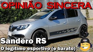 Renault Sandero RS  o esportivo a preço acessível Qualidades defeitos características [upl. by Yorztif]