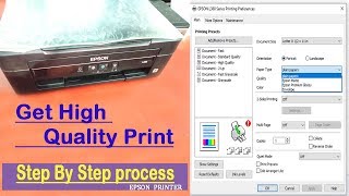 Epson printer highquality print settings in Hindi  photoshop settings OurBestSolution [upl. by Aimekahs]