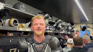 Jack Eichel Vegas Golden Knights forward talks upcoming Game 5 Stanley Cup Final June 12 2023 [upl. by Novets]