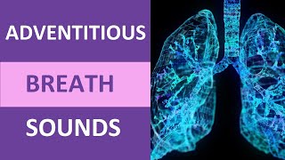 Adventitious Breath Sounds Nursing NCLEX  Adventitious Lung Sounds Audio [upl. by Llerrut]