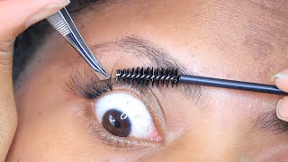 DIY INDIVIDUAL LASHES  PART 1 most requested Sharatia Banks [upl. by Syned]