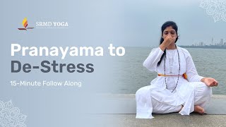 Pranayama to DeStress  15Minute Follow Along  SRMD Yoga [upl. by Toole716]