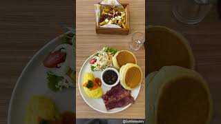 mereview pancake souffle yang fuwafuwa review vlog pancake makanenak makan [upl. by Convery]