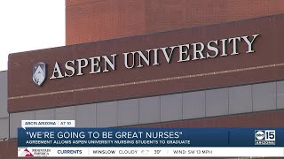 Agreement reached allowing Aspen University nursing students to graduate [upl. by Etteraj133]