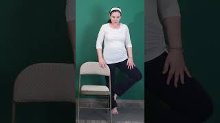 ChairSupported Tree Pose  Chair Yoga For Seniors and Beginners [upl. by Rebecka]