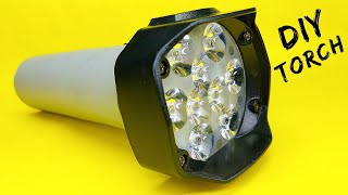 😮DIY Ultra Bright Torch 🔦 15W LED torch [upl. by Htebharas410]