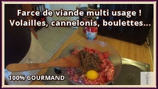 Recette de farce pour volaille et autres farcis [upl. by Mahalia]