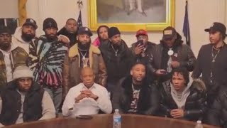 NYC mayor meets with rappers over drill music concerns [upl. by Seabrook350]