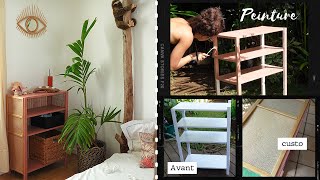 JE RELOOK UN VIEUX MEUBLE AVEC 3 FOIS RIEN ✂🌴 diy déco petit prix 💲 [upl. by Nnaeilsel609]