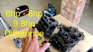 Mercury Tohatsu 98hp 8hp and 6hp comparison [upl. by Billat]