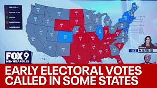 Several states called early electoral votes tallied for presidential election [upl. by Allicerp]