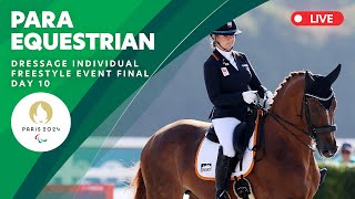 Para Equestrian  Dressage Individual Freestyle Event Final  Day 10 [upl. by Gabbert577]