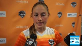 Janine Beckie  Houston Dash vs Boston Breakers  Post game conference [upl. by Dail]