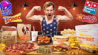 Eating The 10 SALTIEST Menu Items in Fast Food 12000 Calorie Challenge [upl. by Eenwahs598]